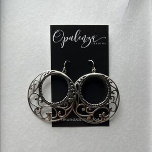 Opulenza Silver Earrings